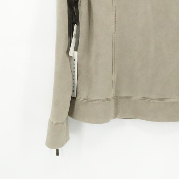 Marrakech Jacket Womens XL Taupe Moto Utility Style Full Zip Stretch Pockets New - Picture 11 of 16